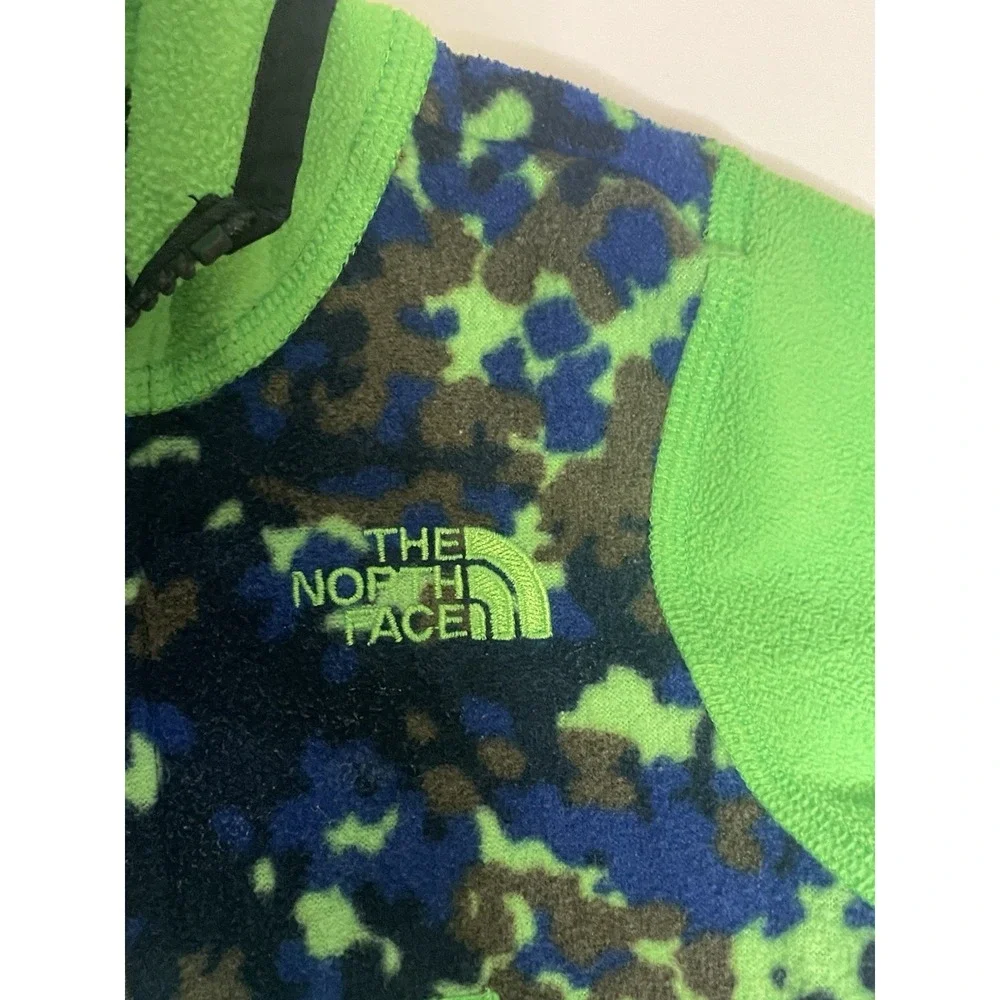 The North Face Infant 3-6M Fleece Hoodie Jacket Green Camo Full‎ Zip Baby